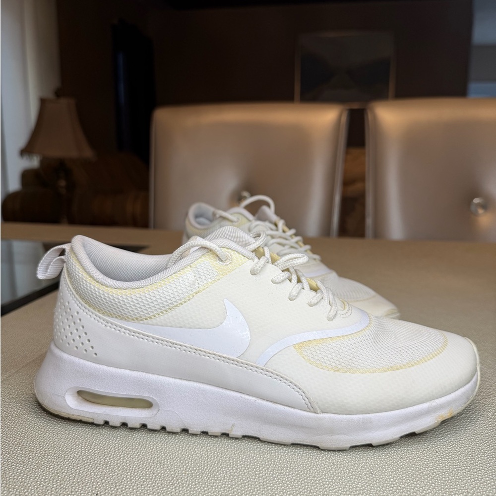 Nike Cream and White Air Max Sneakers